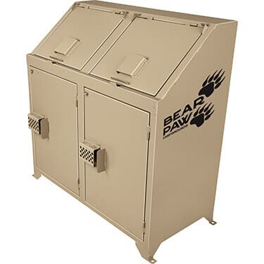 Personalized Bear-Proof Trash Receptacle, Double